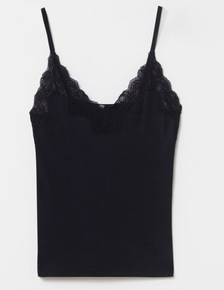 CAMISETA LISA PUNTILLA